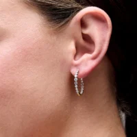 2 Ct Inside Out Hoops