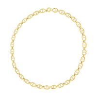 14k Yellow Gold High Polish Mariner Link Chain (8.80 mm)