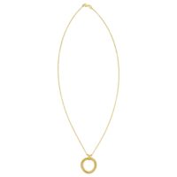 14K Yellow Gold Interlocking Medium Trinity Necklace