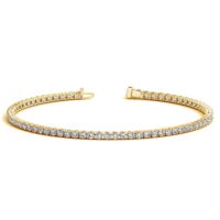 Lab Grown Round Diamond Tennis Bracelet in 14k Yellow Gold (2 cctw F/G VS2/SI1)