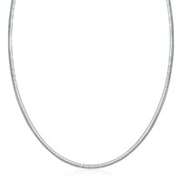 Sterling Silver Classic Omega Chain Necklace (3.0mm)