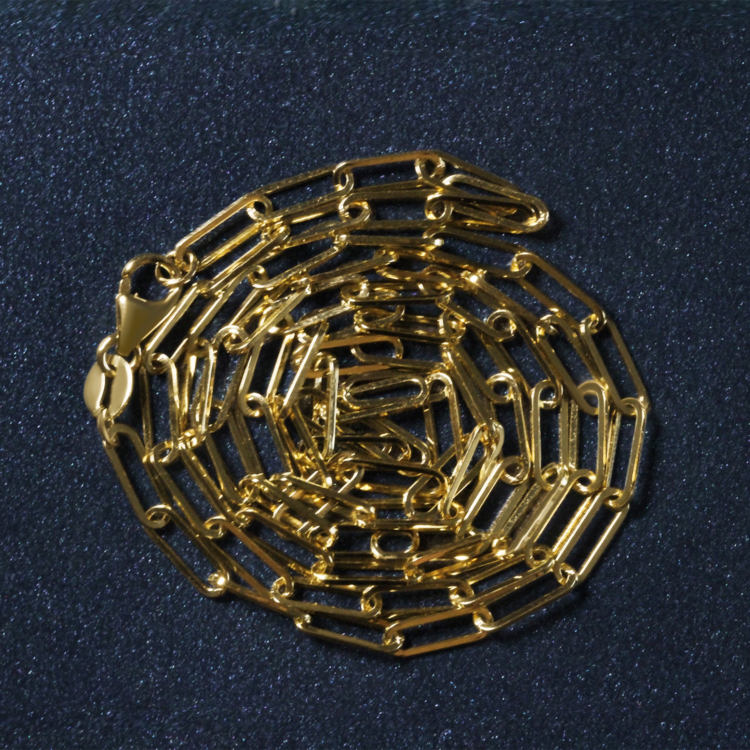 18K Yellow Gold Paperclip Chain (2.50 mm) - Image 6