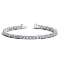 Lab Grown Round Diamond Tennis Bracelet in 14k White Gold (10 cctw F/G VS2/SI1)