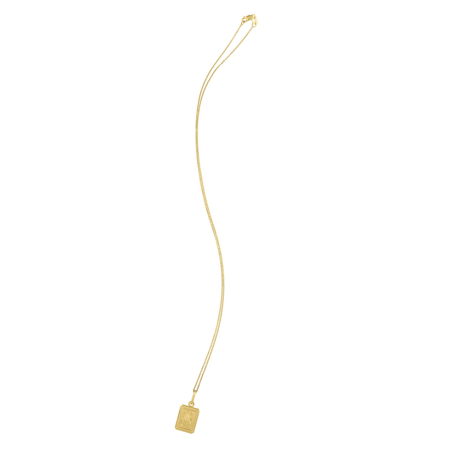 Sun and Stars Necklace in 14K Yellow Gold - Image 3