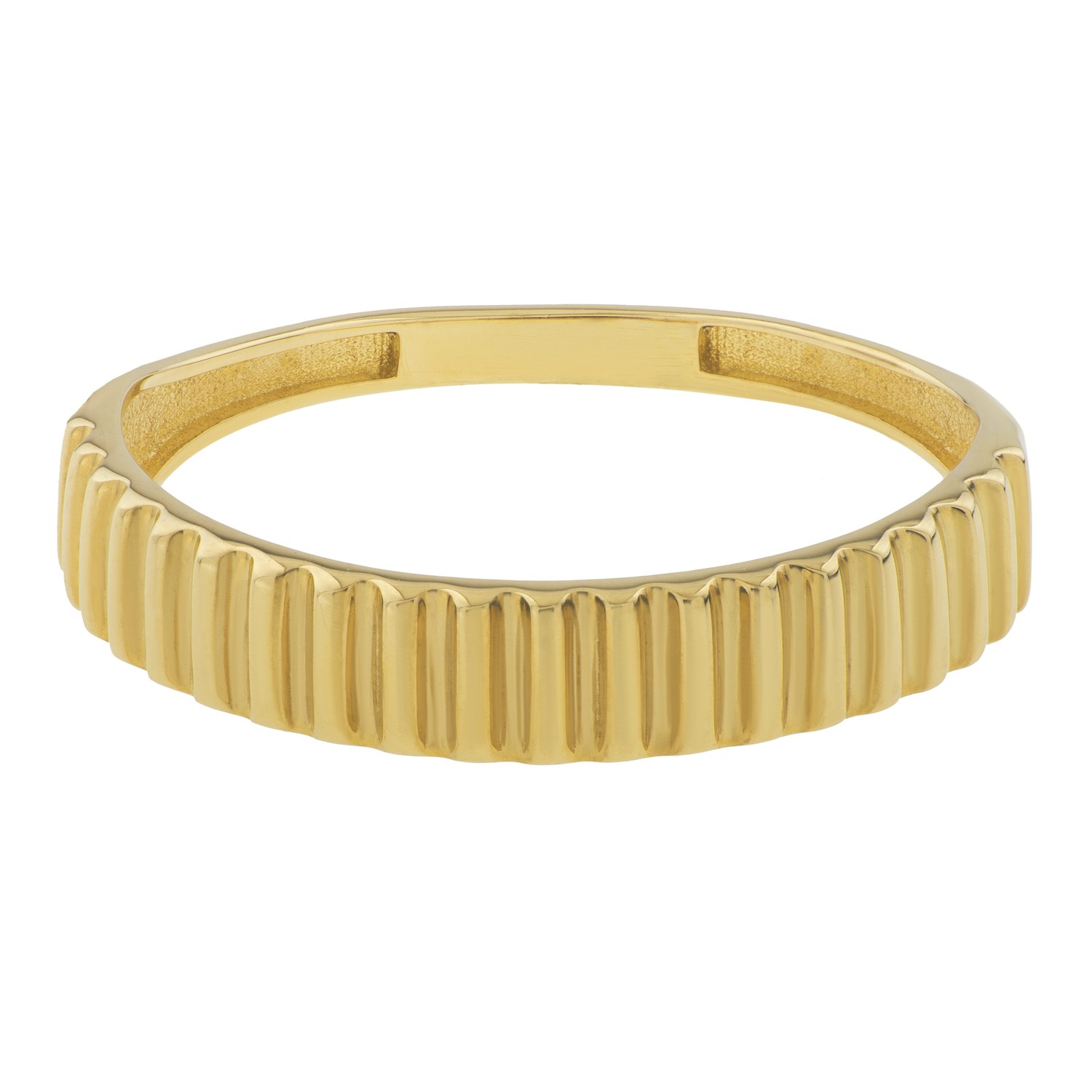 Graduated Ridge Ring in 14K Yellow Gold (1.80 mm) - Image 2