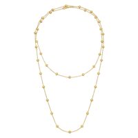 14K Yellow Gold Pyramid Station Layered Necklace
