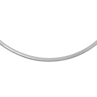 Sterling Silver Classic Omega Chain Necklace (4.0mm)