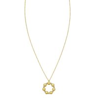 14K Yellow Gold Diamond Cut Cable Chain Necklace