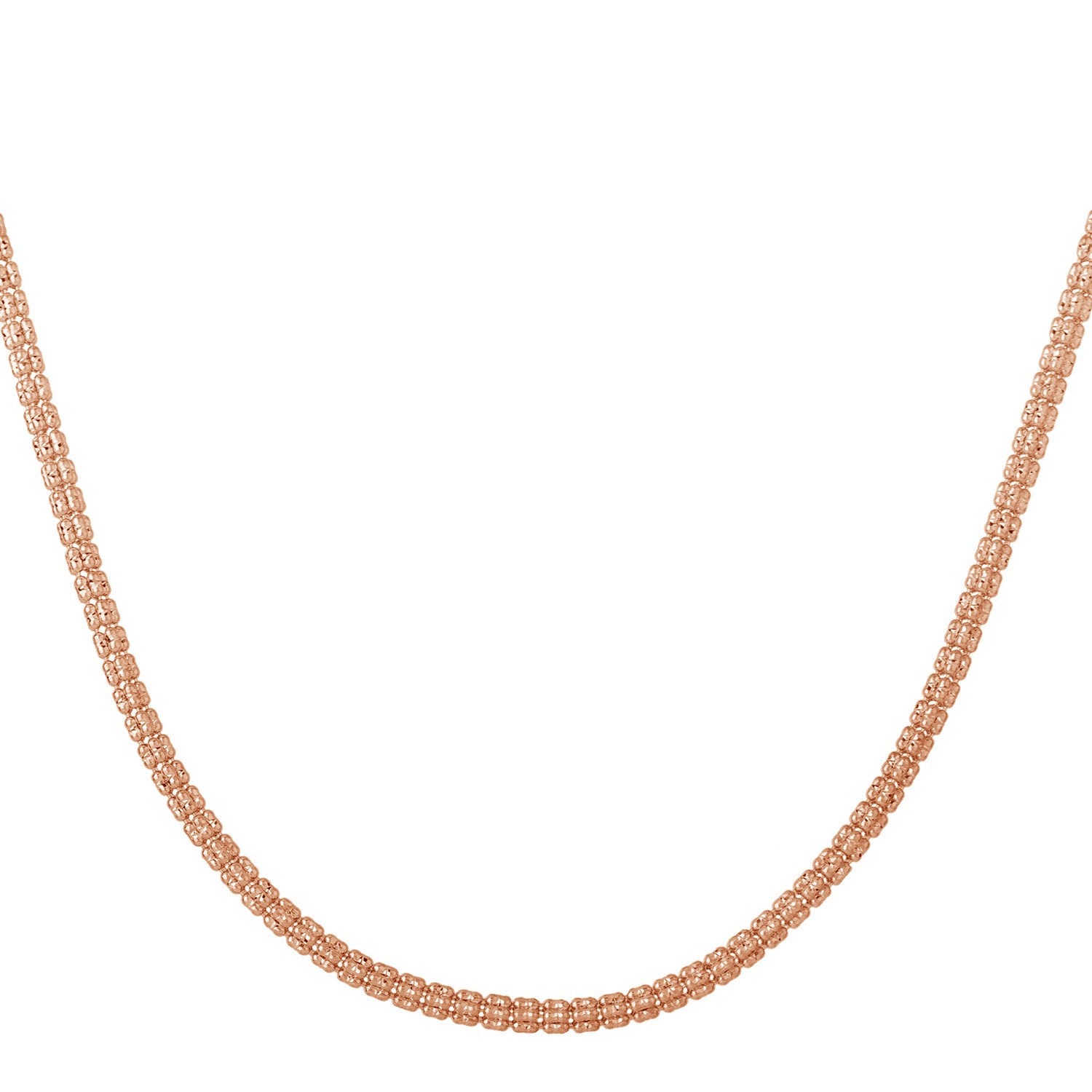 Ice Barrel Chain in 14k Rose Gold (3.1 mm) - Image 2