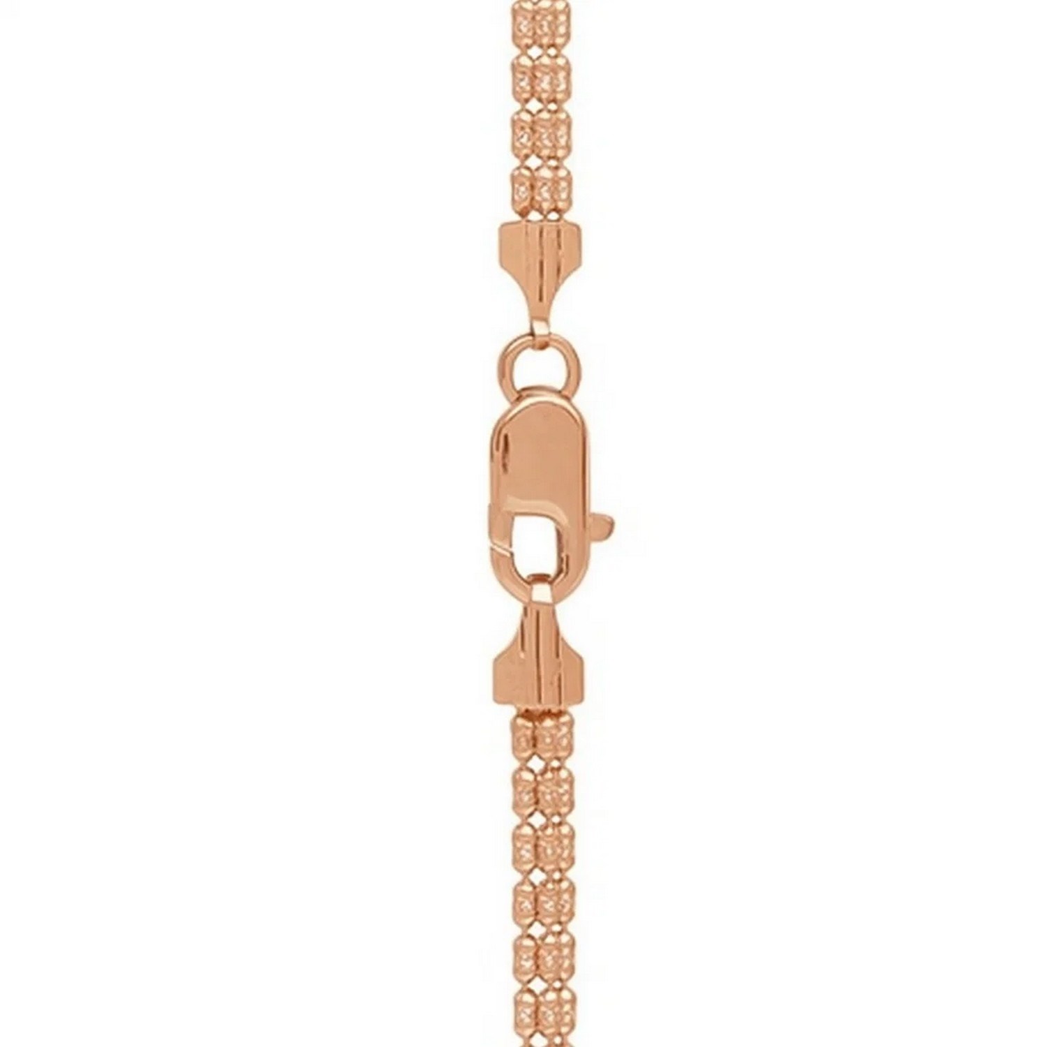 Ice Barrel Chain in 14k Rose Gold (3.1 mm) - Image 4