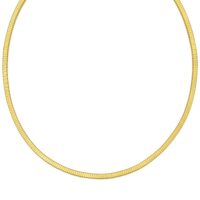 Gold Over Sterling Silver Cubogas Chain Necklace