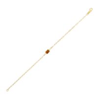 14K Yellow Gold Citrine Paperclip Bracelet (1.50 mm)