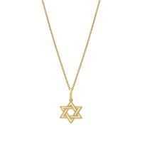 Star of David Necklace in 14K Yellow Gold