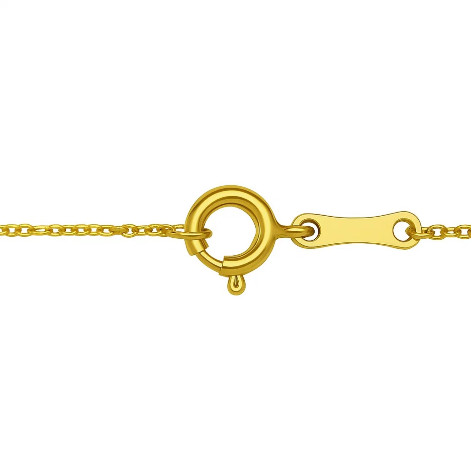 Open Heart and Pearl Necklace in 14K Yellow Gold - Image 6