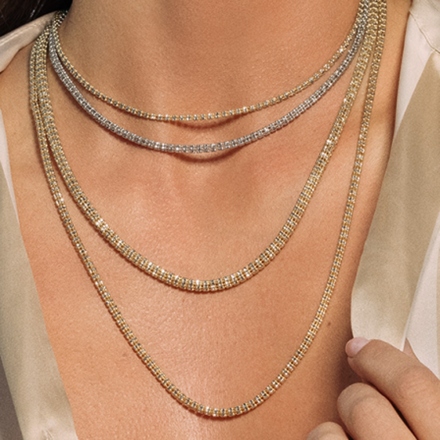 Ice Barrel Chain in 14k Yellow Gold (2.70 mm) - Image 6