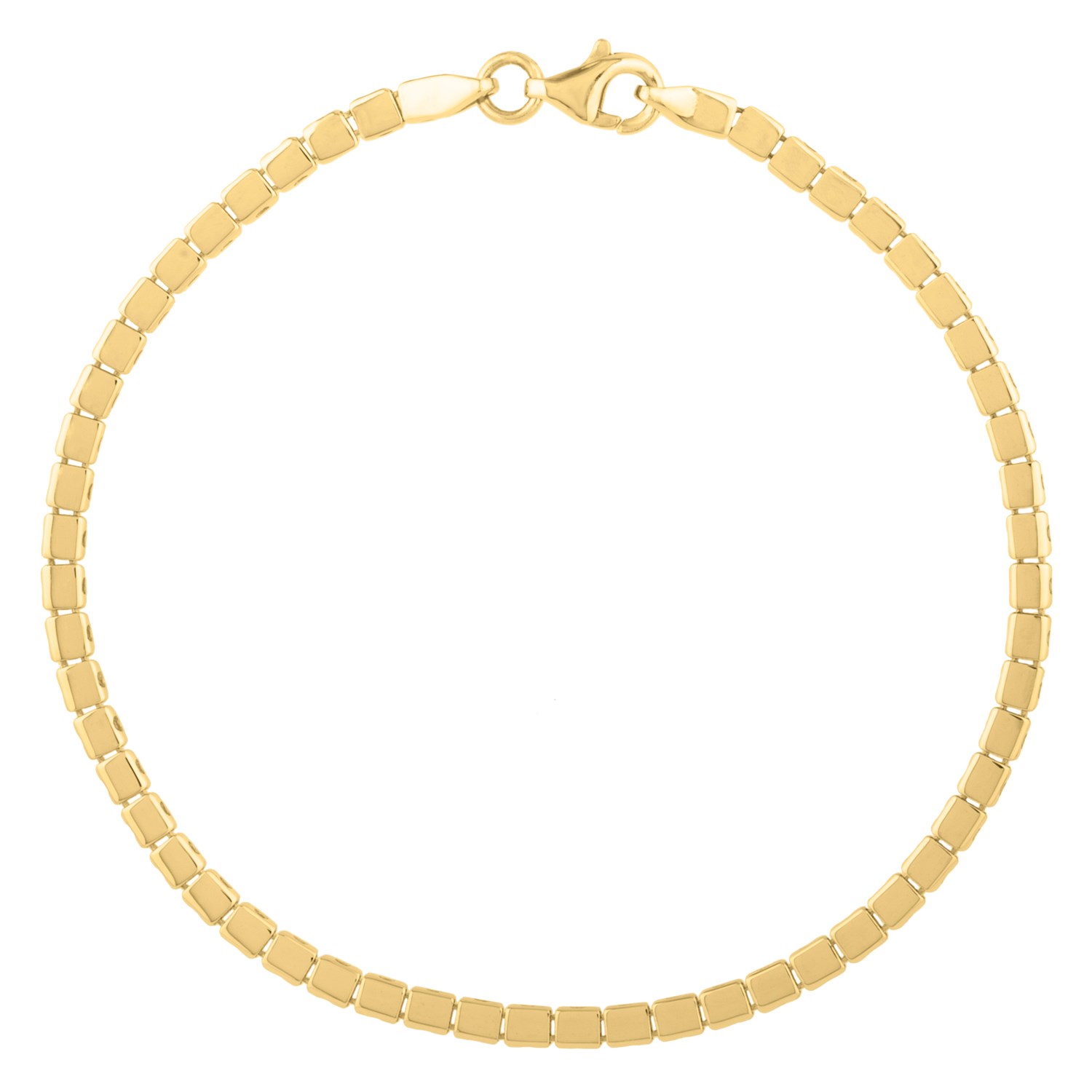 Mini Cube Bracelet in 14K Yellow Gold (2.60 mm) - Image 2