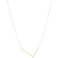14K Yellow Gold Yours Truly Large Initial L Necklace