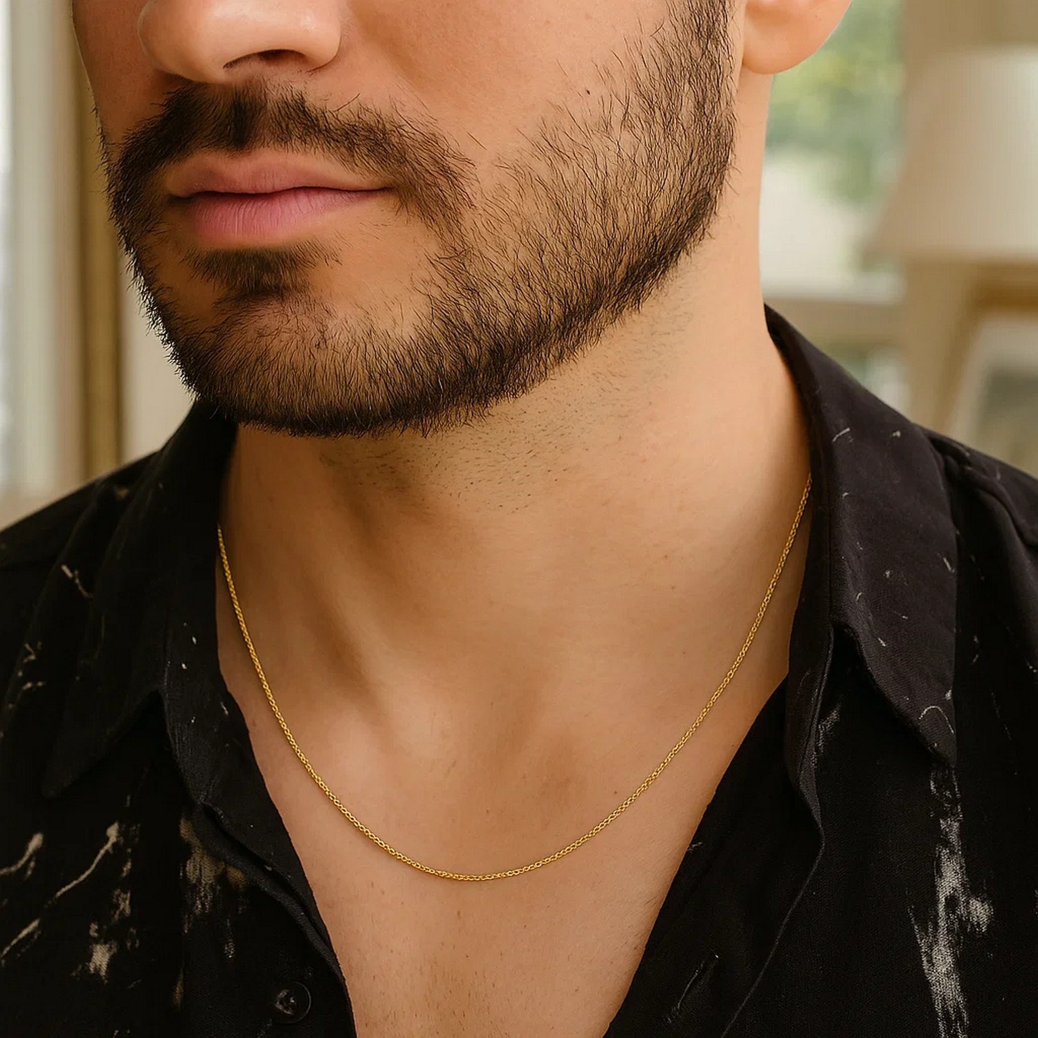 14k Yellow Gold Machine Rope Chain (0.85 mm) - Image 4